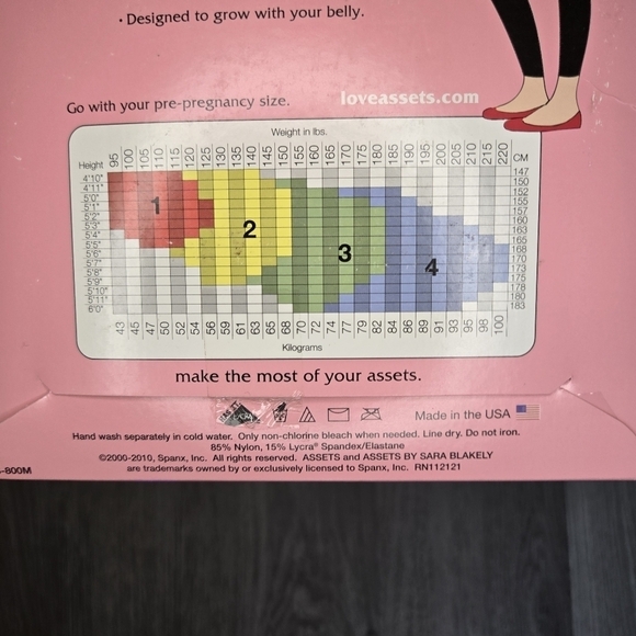 Spanx Assets Lucky Leggings Maternity Size 1 NIB New Charcoal Gray Shapewear - Picture 5 of 9